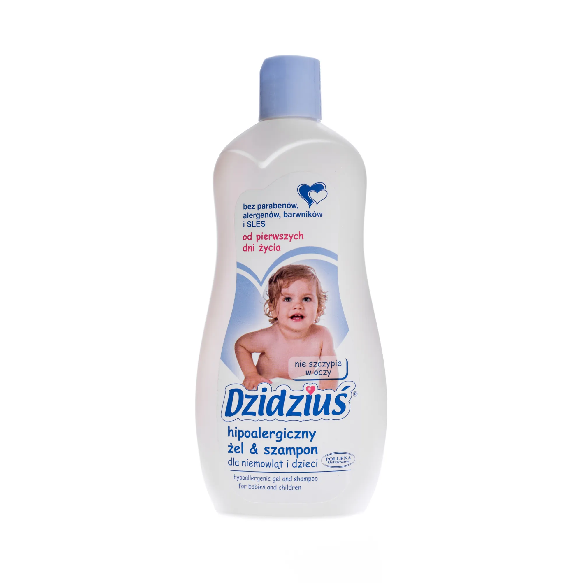Dzidziuś, hipoalergiczny żel i szampon dla niemowląt i dzieci, 500 ml 