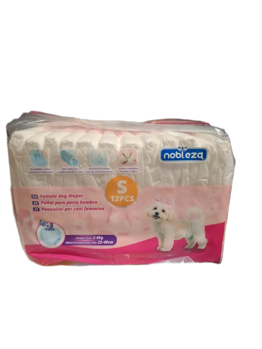 Nobleza pieluchy dla psa rozmiar S, 12 szt.