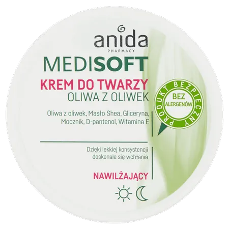 ANIDA Medi Soft, krem nawilżający z oliwą z oliwek, 100ml