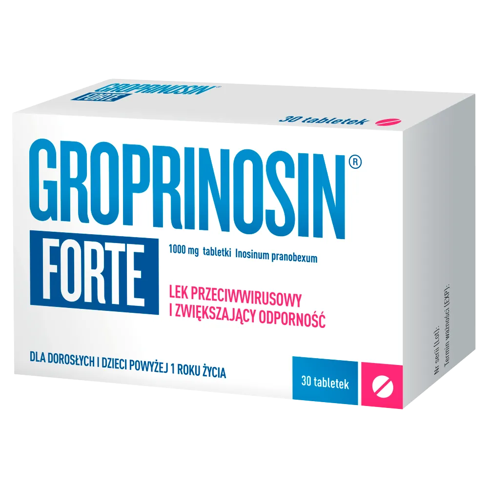 Groprinosin Forte, 1000mg, 30 tabletek