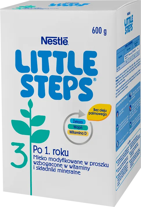 Nestle Little Steps 3, mleko w proszku modyfikowane po 1. roku, 600 g 
