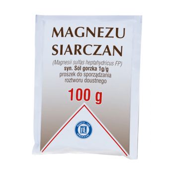 Hasco Magnezu Siarczan, 1 g/g, proszek do sporządzania roztworu, 100 g 