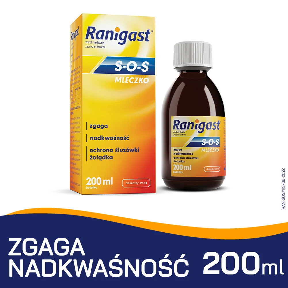 Ranigast S-O-S zawiesina doustna, 200 ml