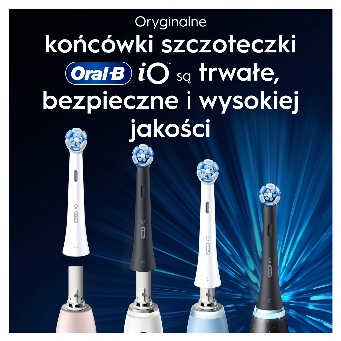 Oral-B iO Ultimate Clean końcówki do szczoteczek elektrycznych, 4 sztuki