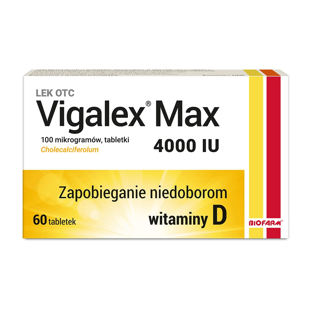 Vigalex Max 4000 IU (100 µg), 60 tabletek