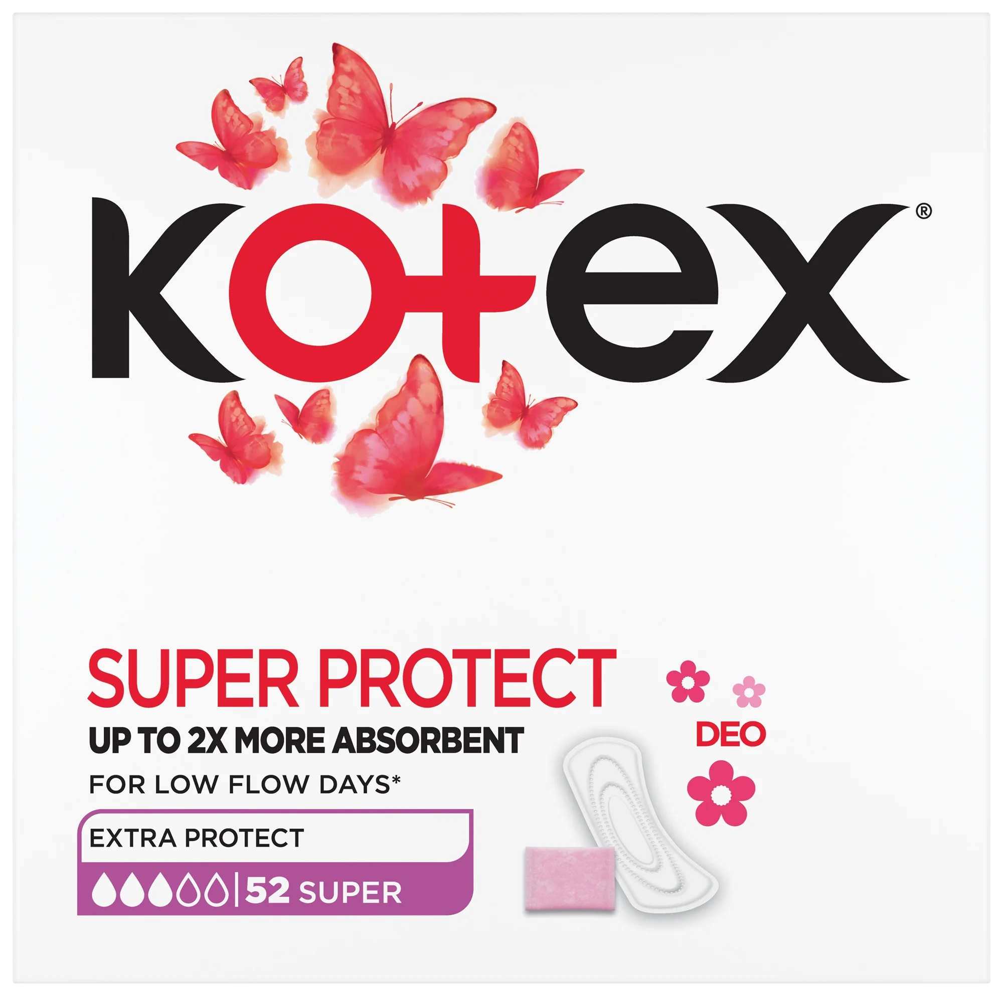 Kotex Super Protect wkładki higieniczne, 52 sztuki