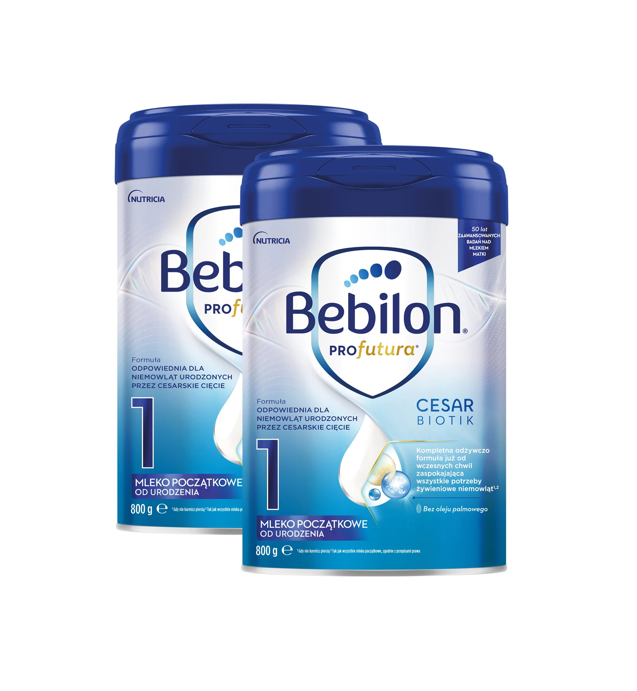 Bebilon Profutura CesarBiotik 1 mleko początkowe, od urodzenia, 2 x  800 g