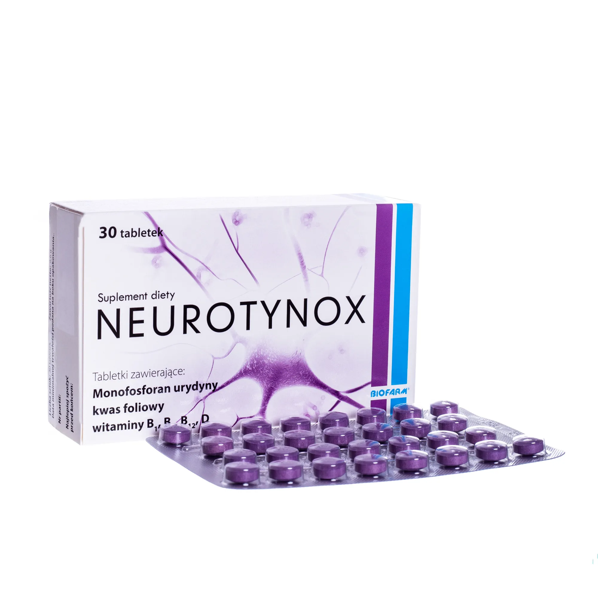 Neurotynox D, suplement diety, 30 tabletek