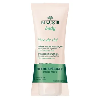 Nuxe Body Reve de The, rewitalizujący żel pod prysznic, 2 x 200 ml 