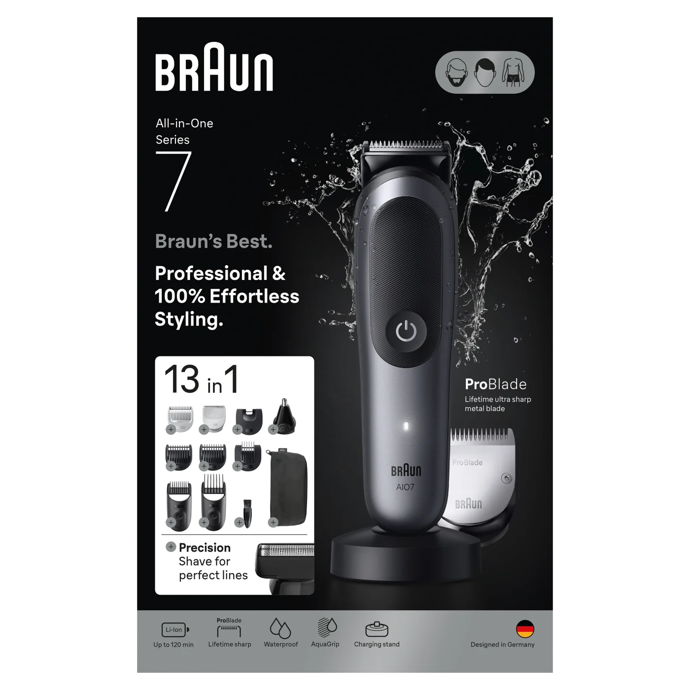 Braun Series 7 AIO7560 trymer 13 w 1, 1 sztuka