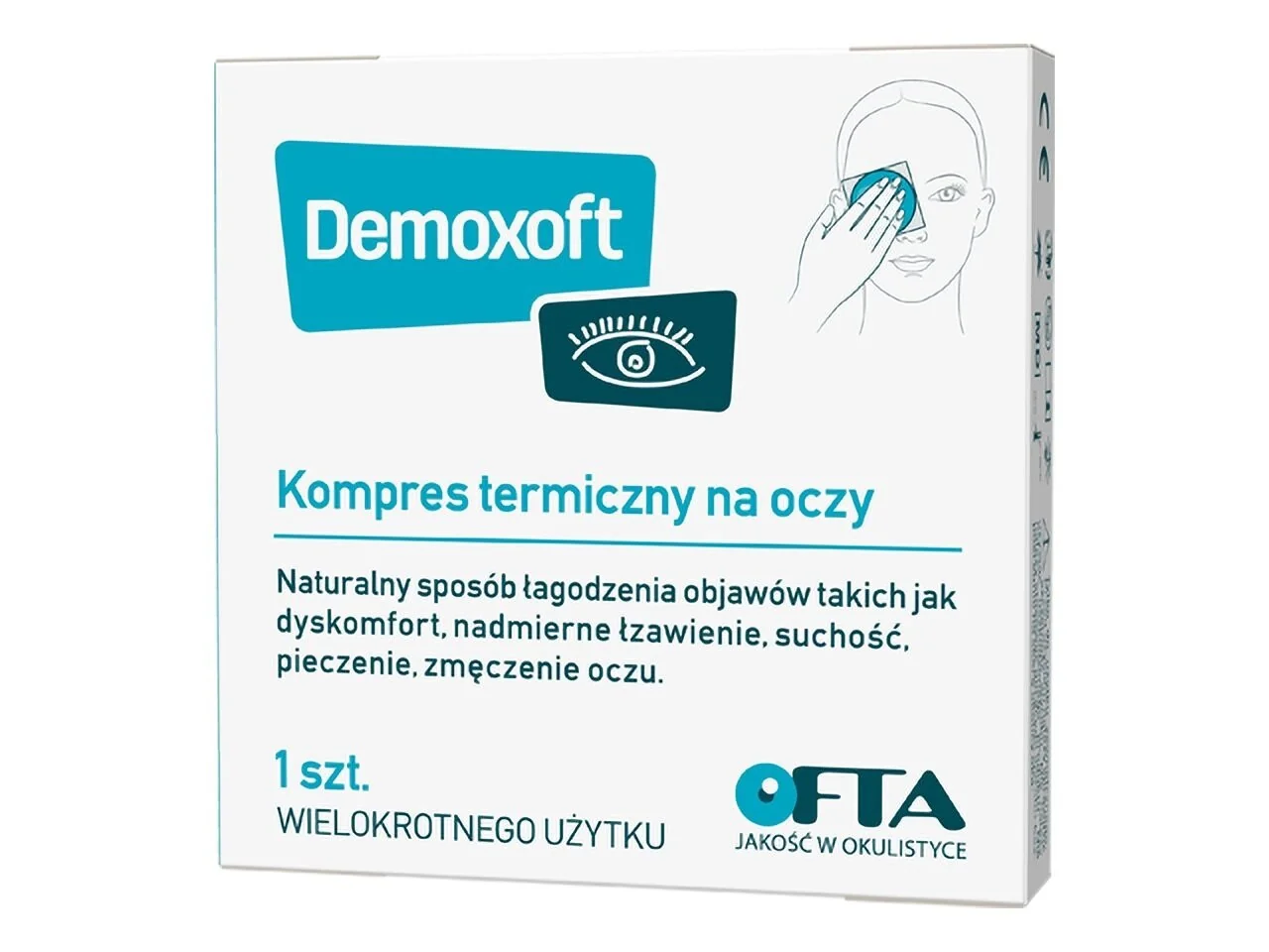 Demoxoft kompres termiczny na oczy, 1 sztuka| drmax.pl | Dr. Max