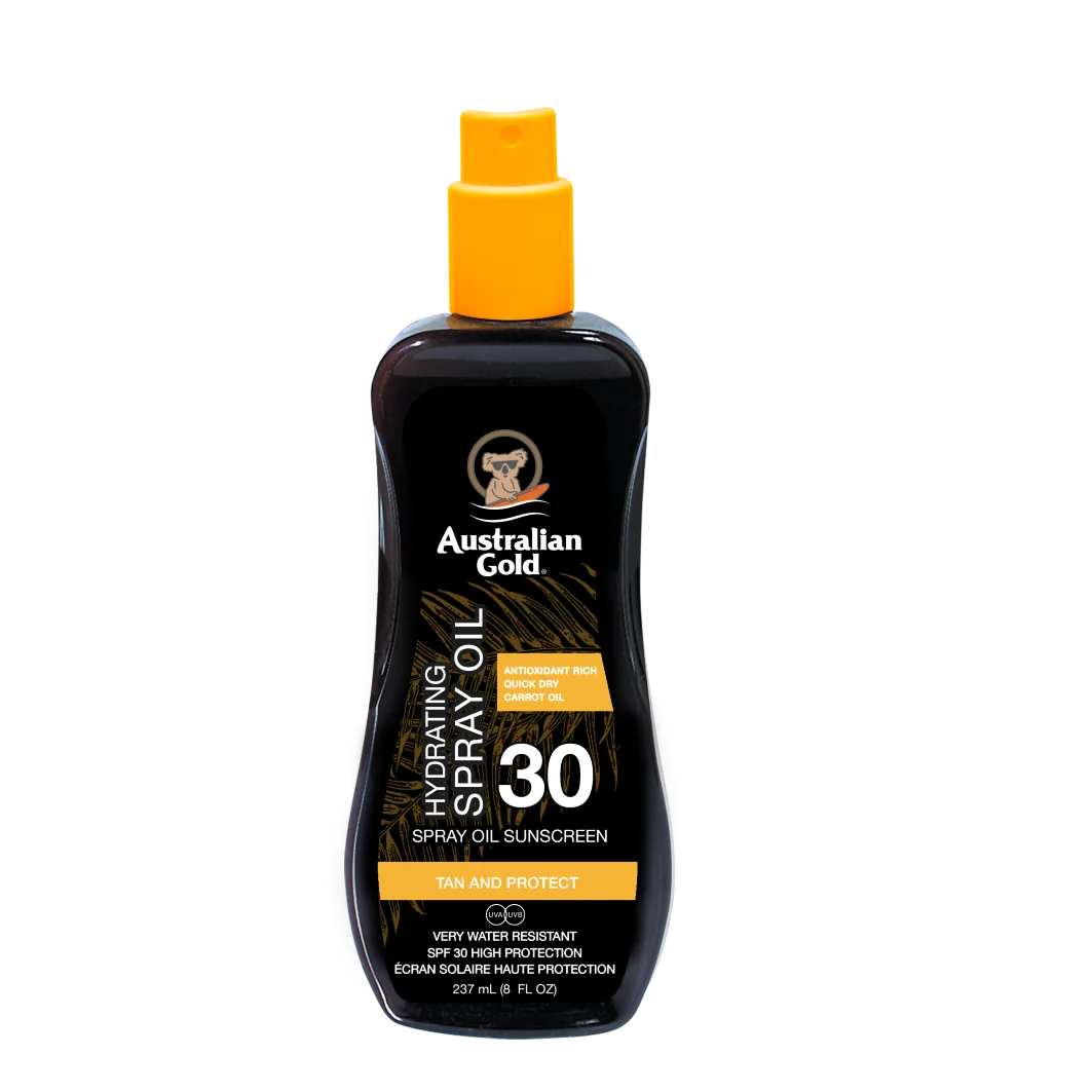 Australian Gold Carrot Intensifier Oil Spray olejek do opalania w sprayu SPF 30, 237 ml