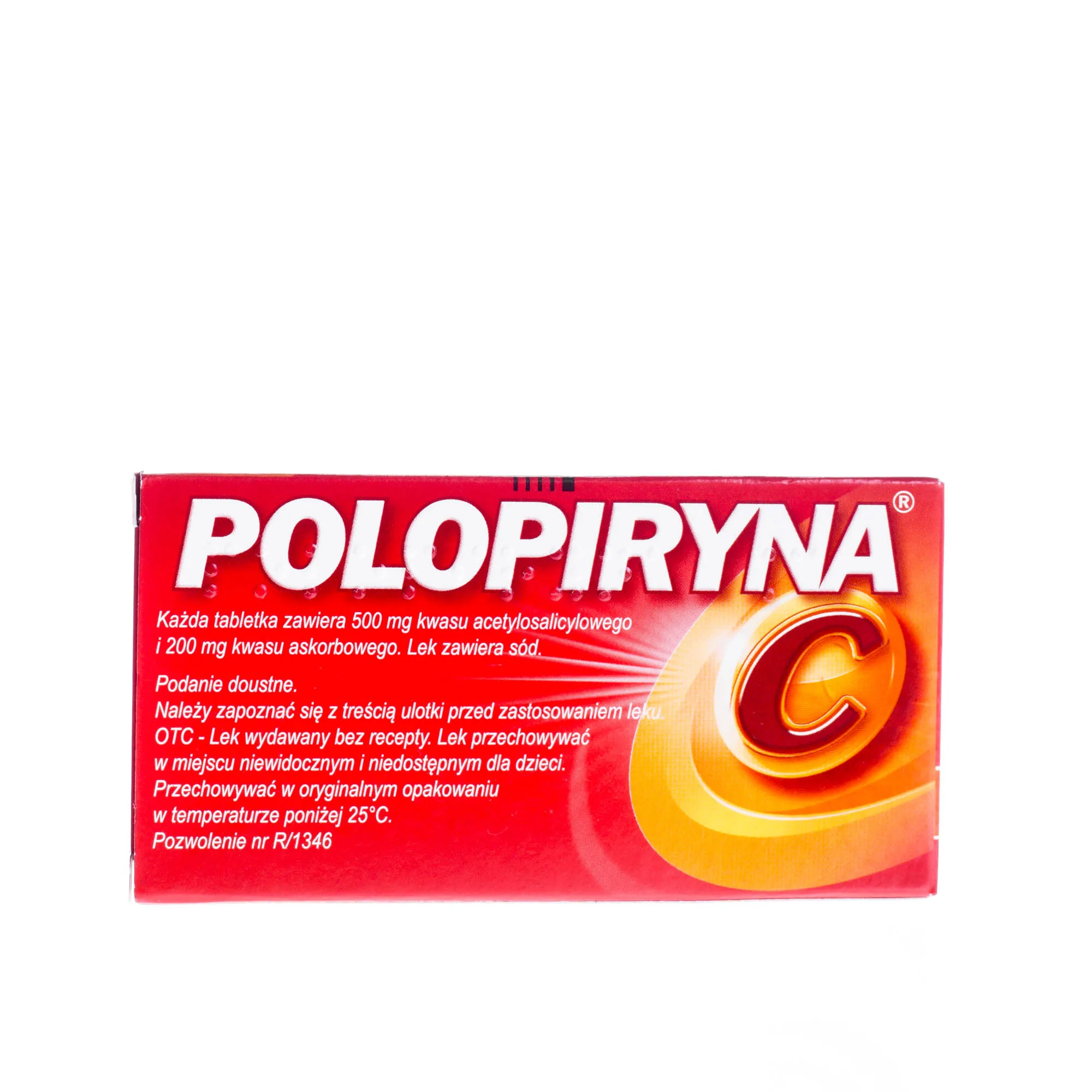 Polopiryna C, 500 mg + 200 mg, 10 tabletek musujących 