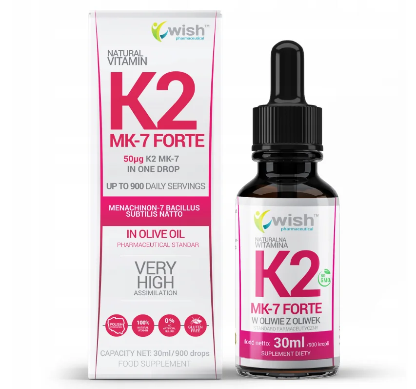 Wish K2 MK-7 Forte krople, 30 ml
