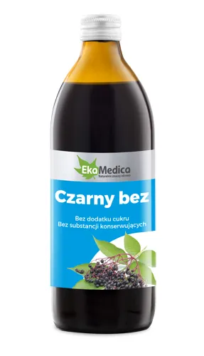 Ekamedica Czarny Bez, suplement diety, sok, 500 ml