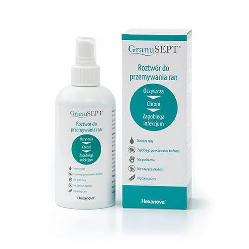 Granusept roztwór do przemywania ran, 250 ml