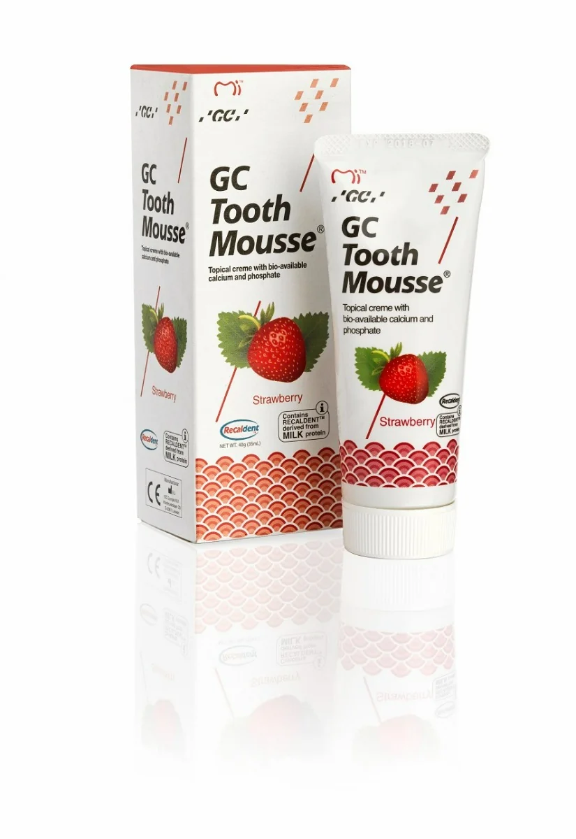GC Tooth Mousse pasta do zębów bez fluoru, smak truskawkowy, 35 ml