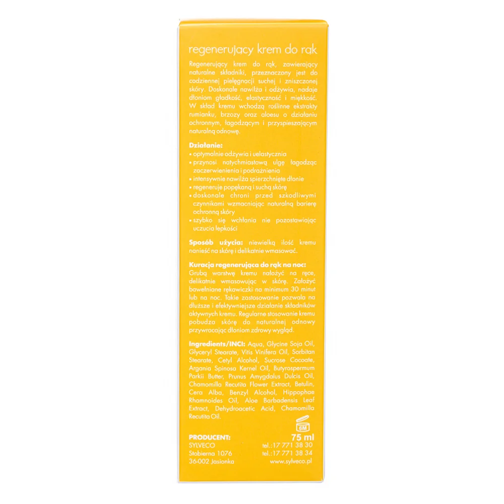 Sylveco regenerujący krem do rąk, 75 ml