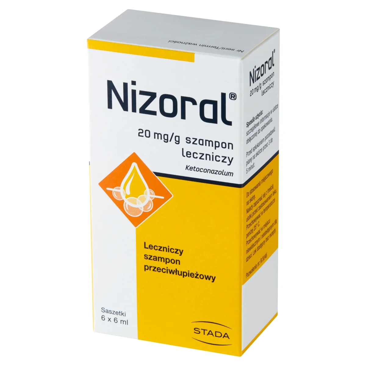Nizoral szampon leczniczy, 6 x 6 ml