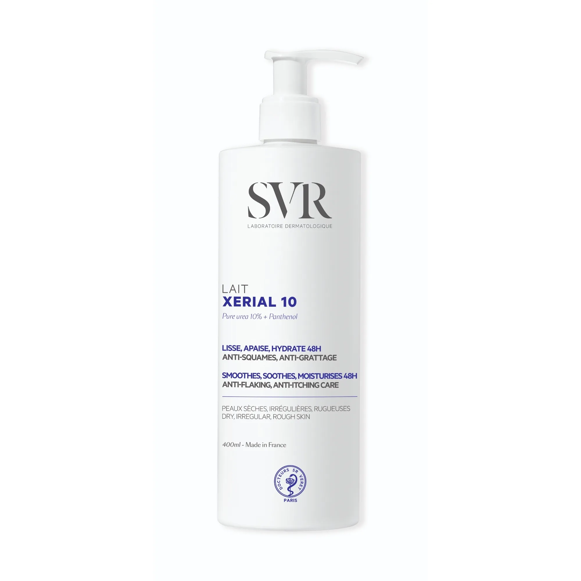 SVR Xerial nawilżające mleczko do ciała, 400 ml
