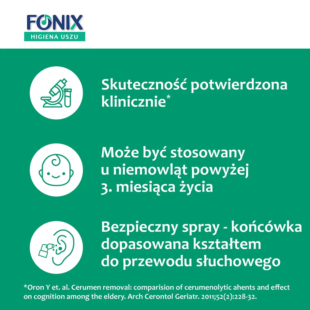 Fonix Higiena Uszu spray, 30ml