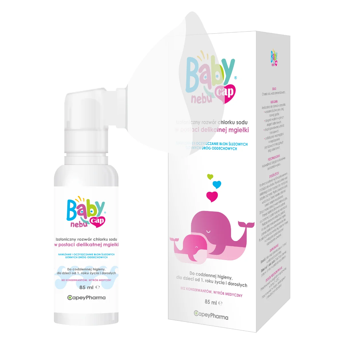 Babynebucap roztwór izotoniczny w postaci mgiełki 85 ml