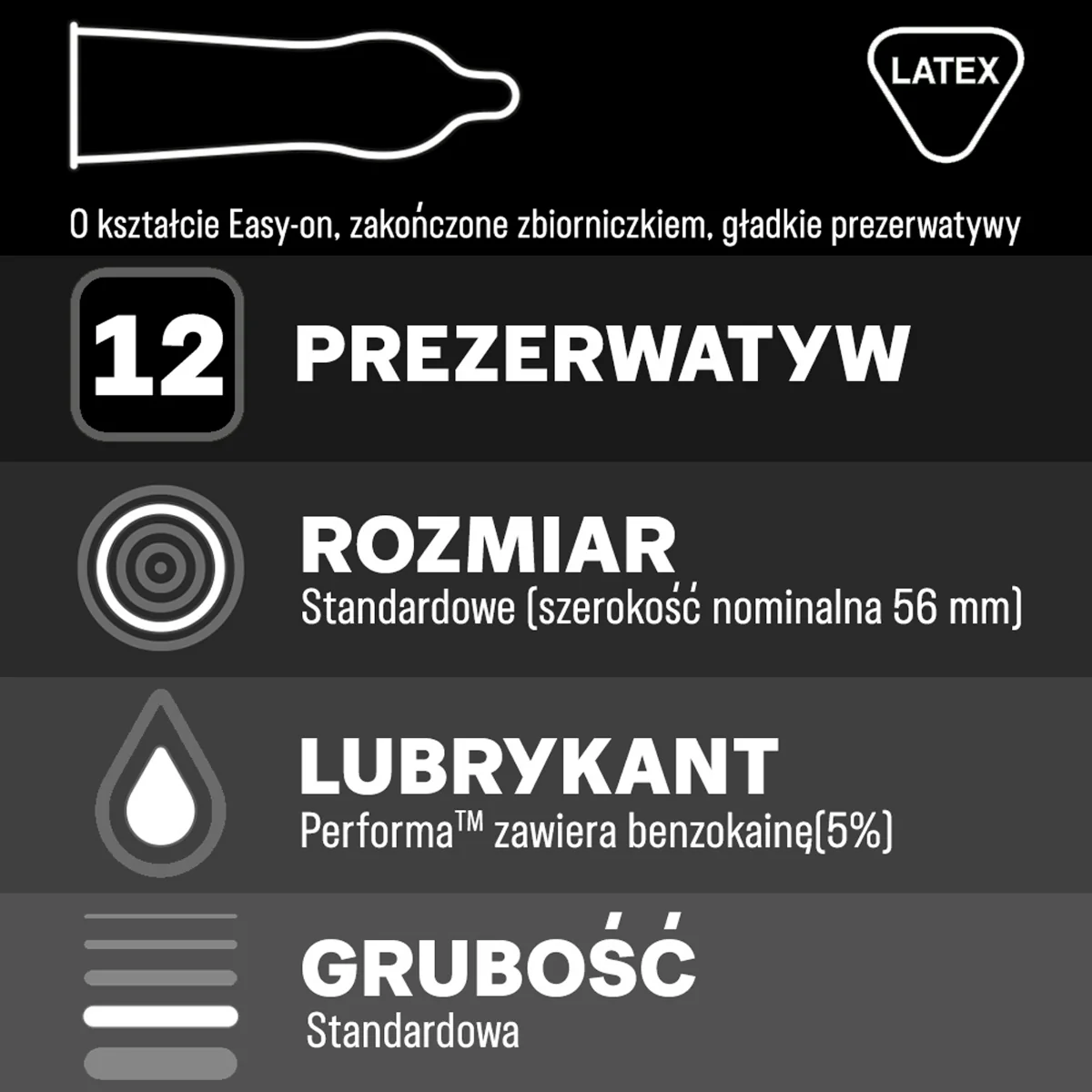 Durex Performa prezerwatywy, 12 szt.