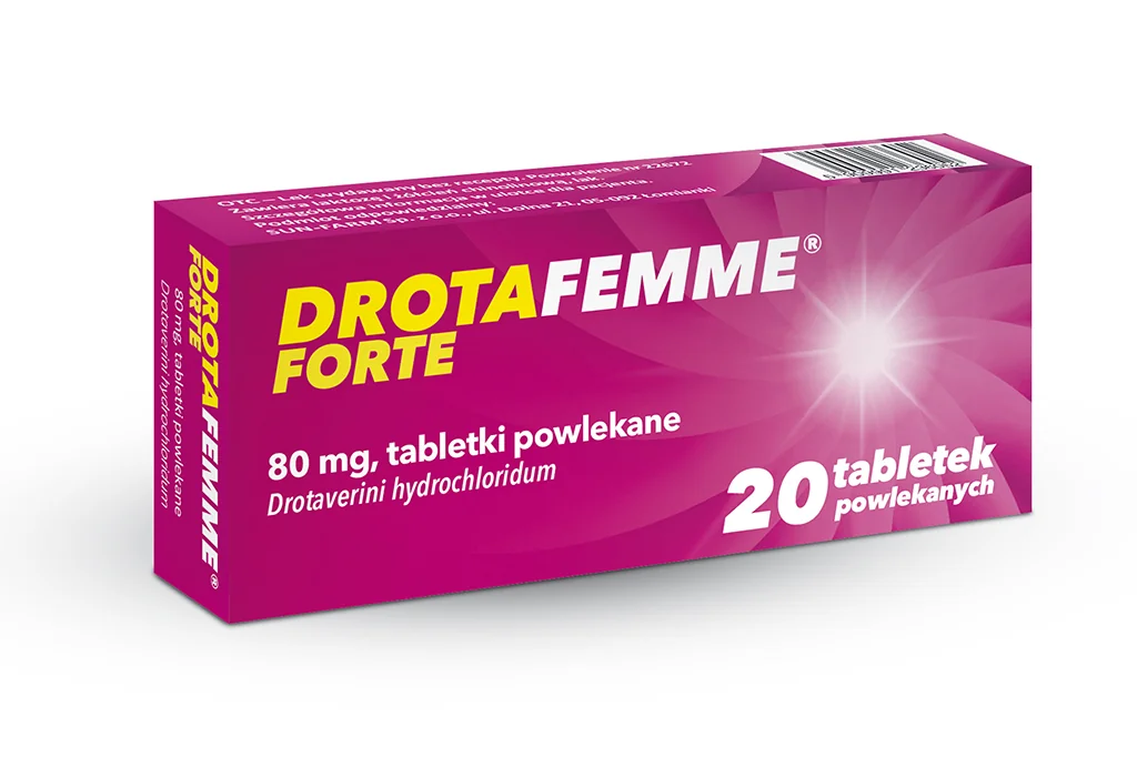 Drotafemme Forte 80 mg, 20 tabletek powlekanych
