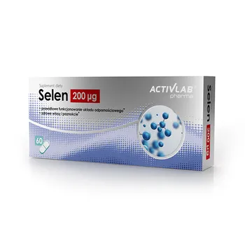 Activlab Pharma Selen 200 µg, suplement diety, 60 kapsułek 