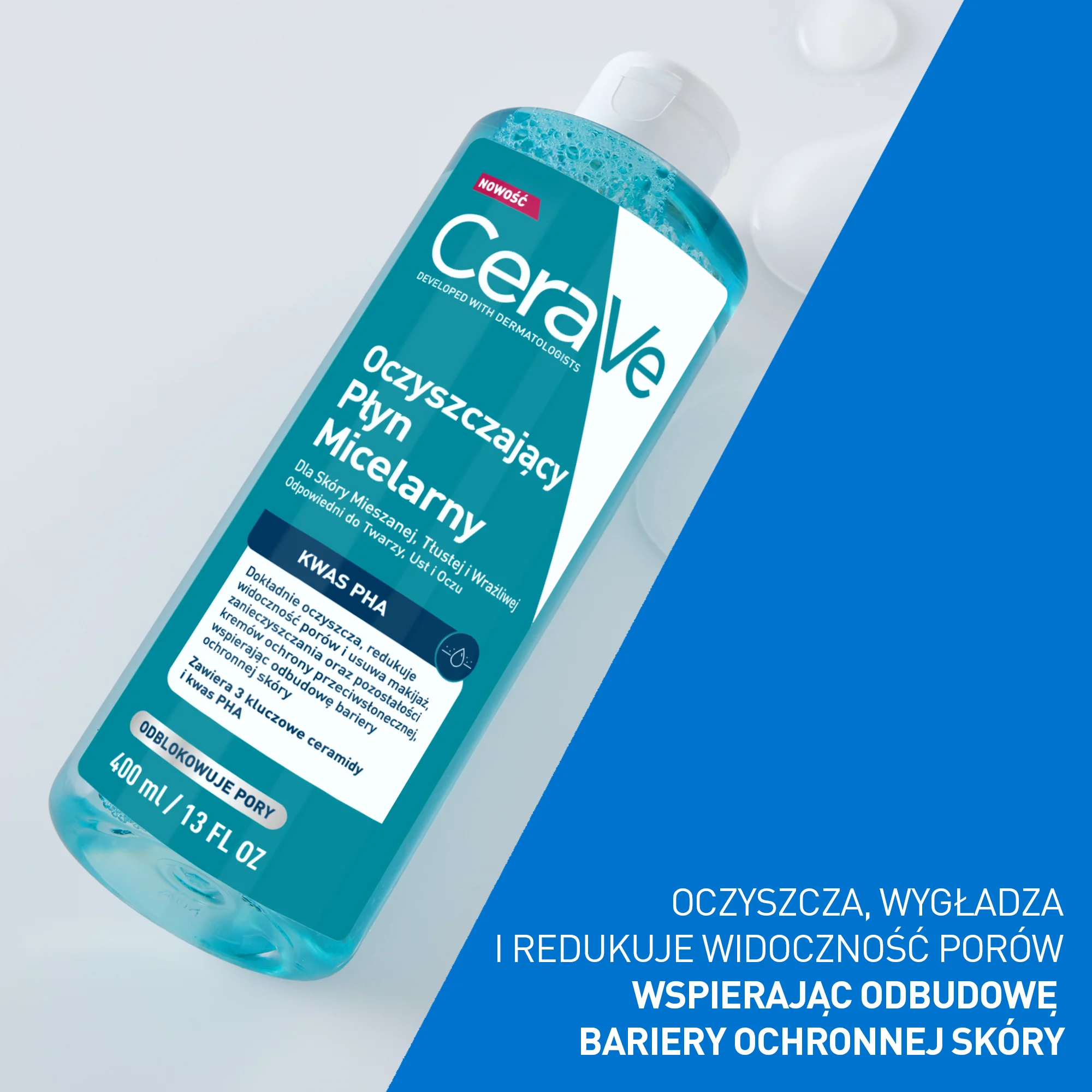 CeraVe oczyszczający płyn micelarny, 400 ml