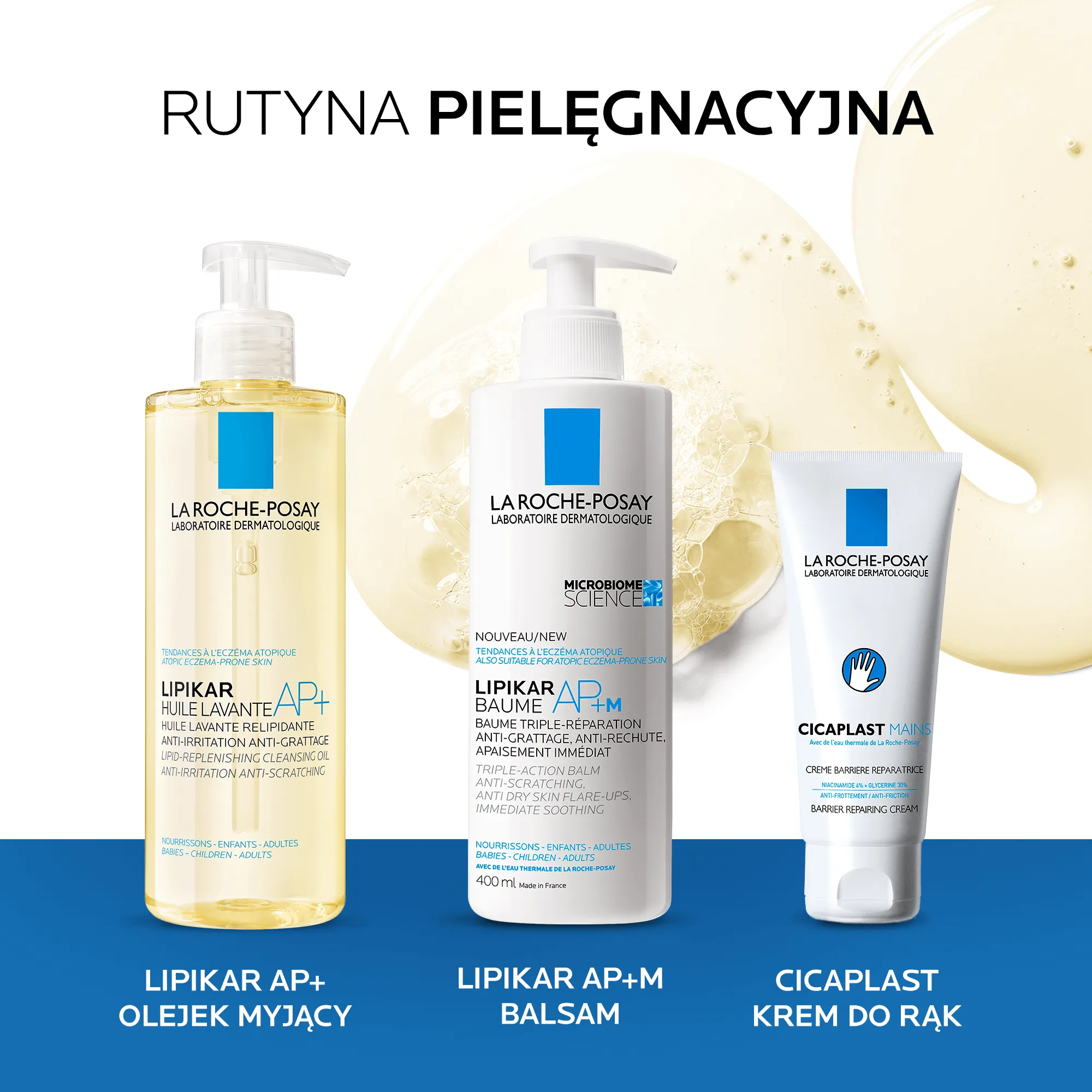 La Roche-Posay Lipikar Huile Lavante AP+, olejek myjący uzupełniający poziom lipidów, 750 ml 