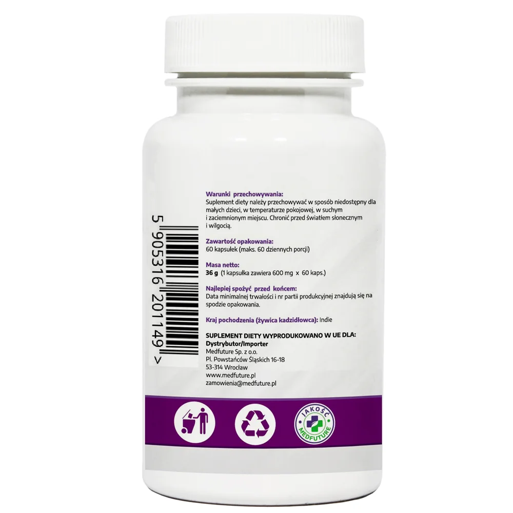 MedFuture Kadzidłowiec ekstrakt 650 mg, 60 kapsułek