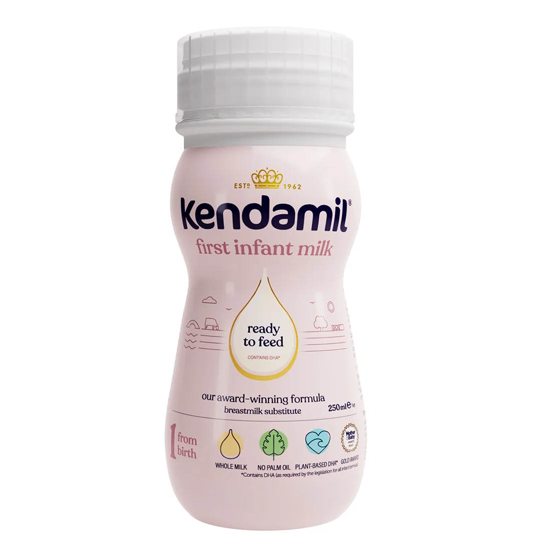 Kendamil 1 mleko początkowe w płynie dla niemowląt, 250 ml
