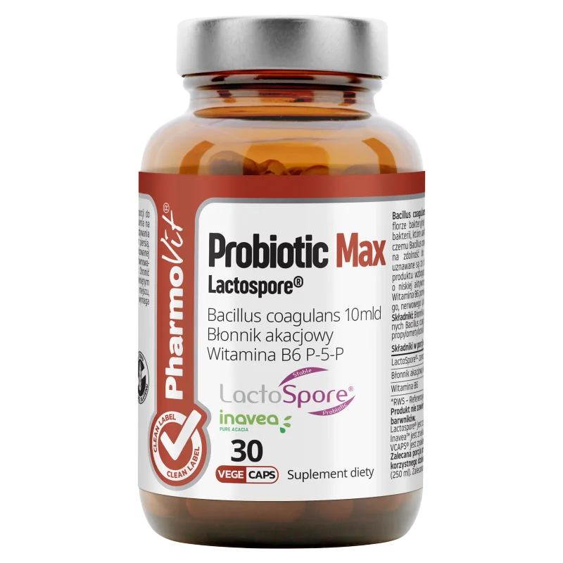 Pharmovit Probiotic Max Lactospore suplement diety, 30 kapsułek