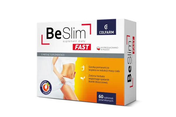 Be Slim Fast, suplement diety, 60 tabletek