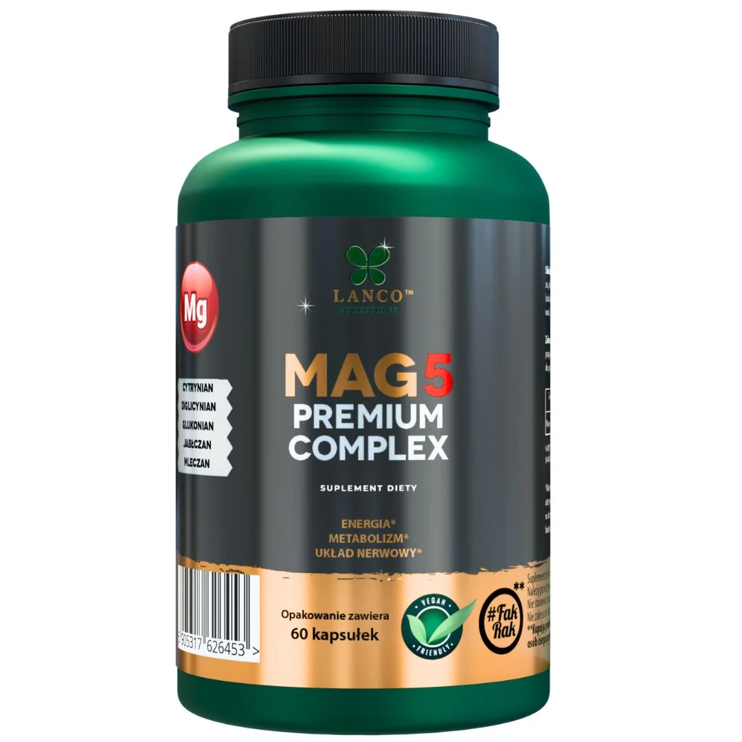 Lanco Nutritions Mag5 Premium Complex 60 kapsułek