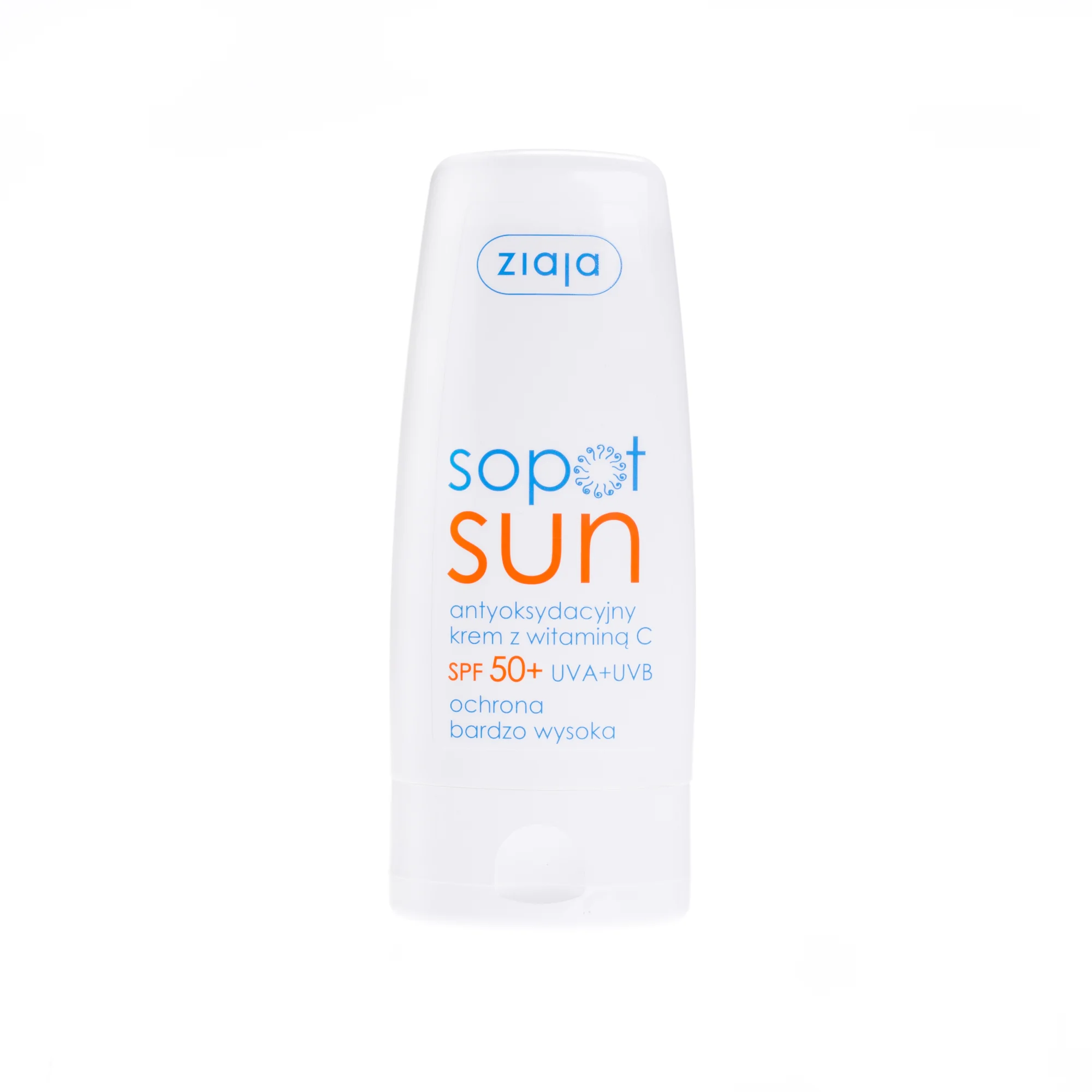 Ziaja Sopot Sun, antyoksydacyjny krem z witaminą C SPF 50+, 50 ml