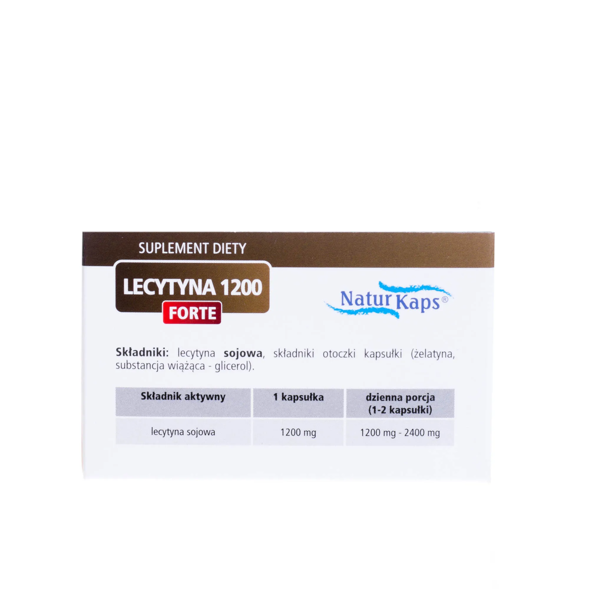 Naturkaps Lecytyna 1200 mg Forte, 40 kapsułek 