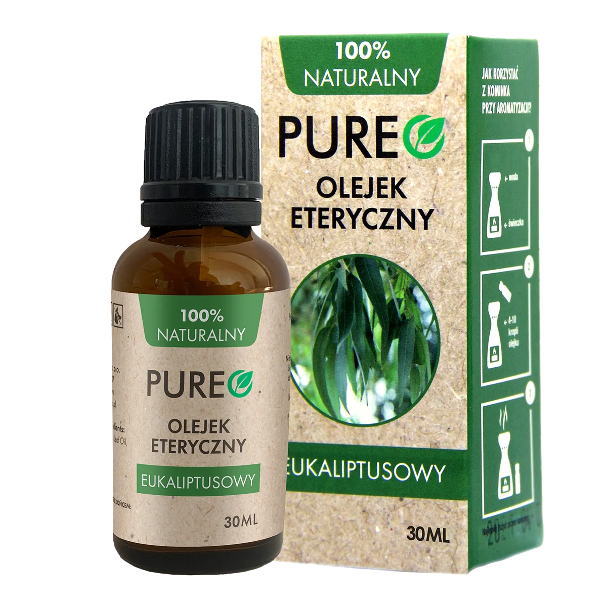 Pureo olejek eteryczny eukaliptusowy, 30 ml