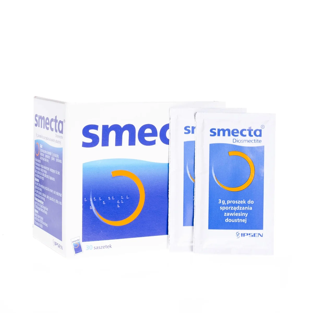 Smecta 3 g, import równoległy proszek do sporządzania zawiesiny doustnej, 30 saszetek