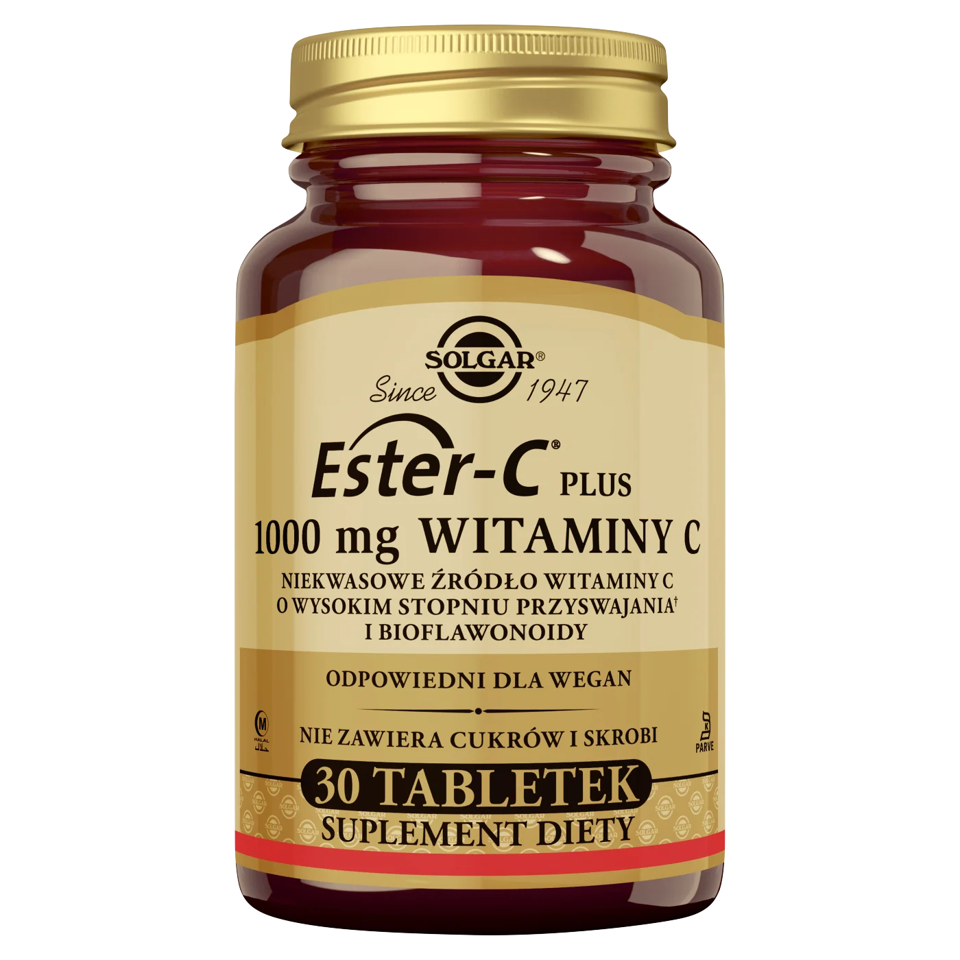 Solgar Ester-C plus 1000 mg witamina C, 30 tabletek