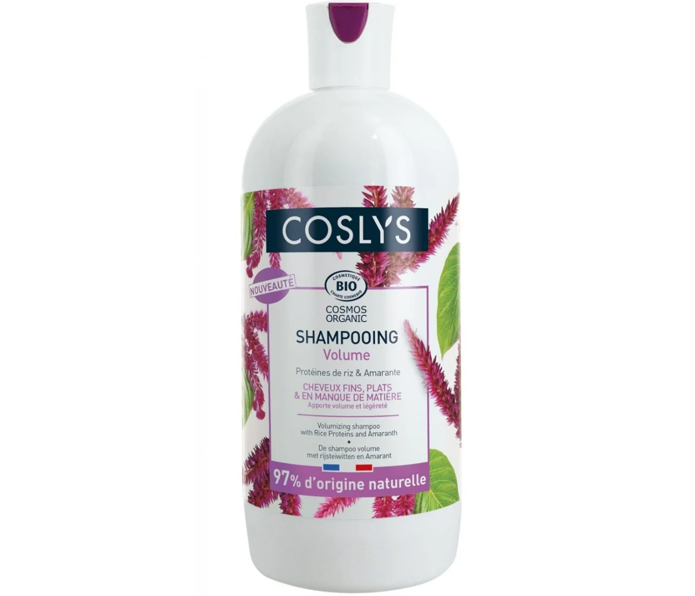 Coslys szampon zwiększający objętość z proteinami ryżu i amarantusa, 500 ml