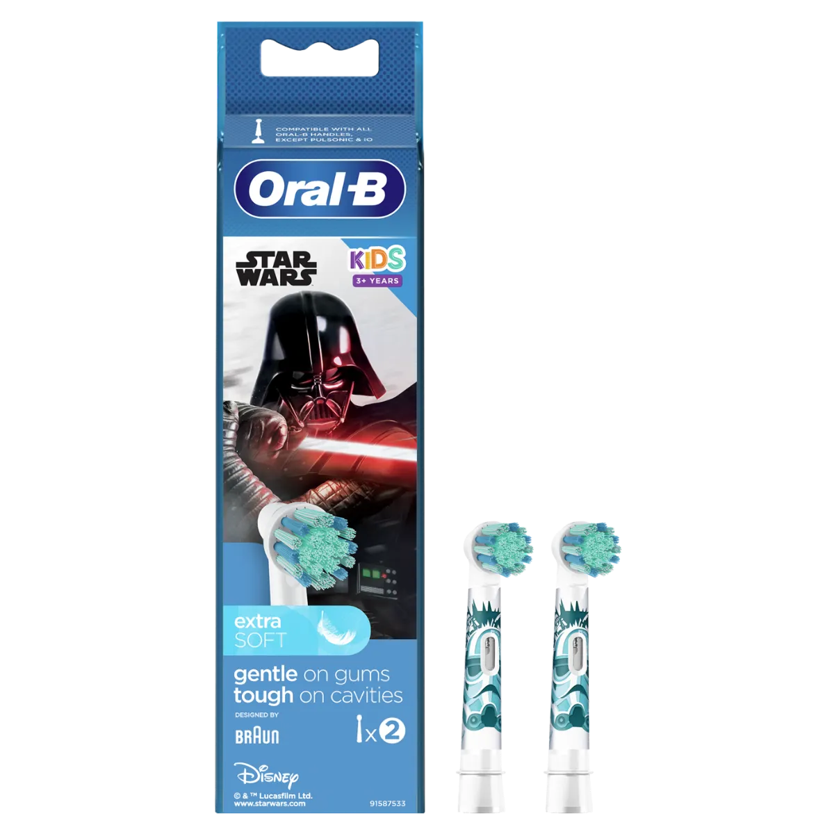 Oral-B Kids Star Wars końcówki szczoteczek elektrycznych do zębów, 2 sztuki  