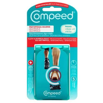 Compeed plaster na pęcherze na piętach, 5 szt.