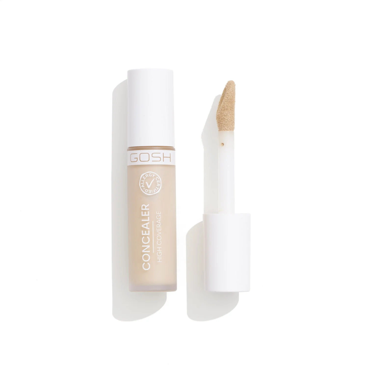 GOSH Concealer mocno kryjący korektor z aplikatorem 002 Ivory, 6 ml