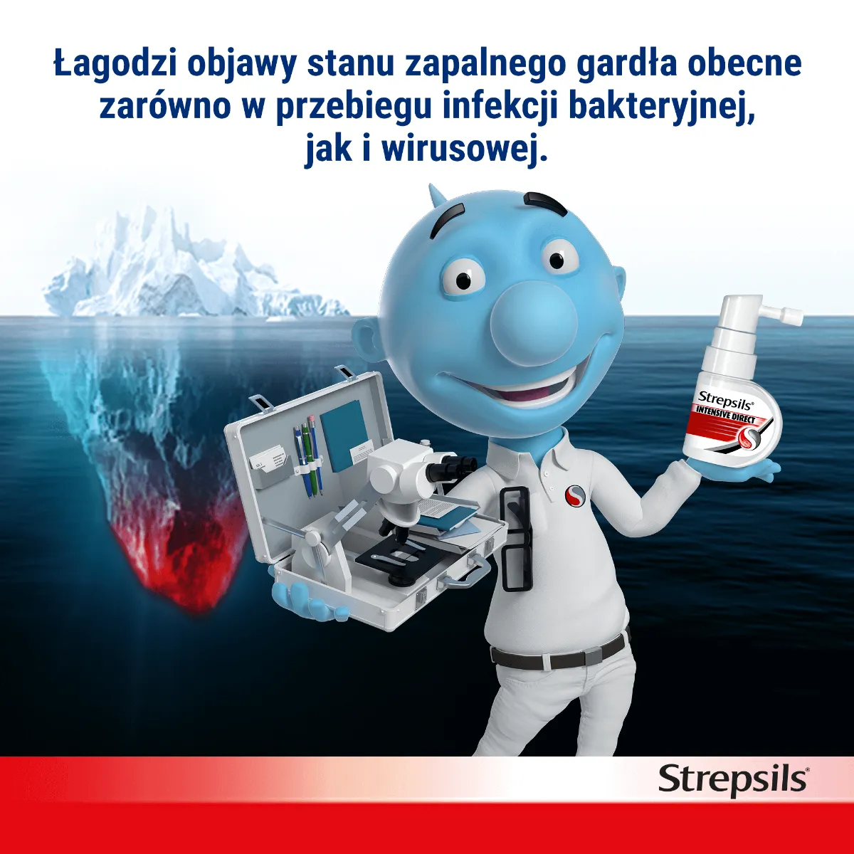Strepsils Intensive Direct, 8,75 mg/dawkę, aerozol do stosowania w jamie ustnej, roztwór, 15 ml 