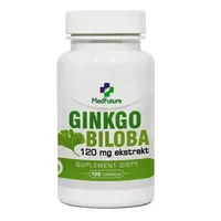 Ginkgo Biloba Ekstrakt, 120 mg, 120 tabletek