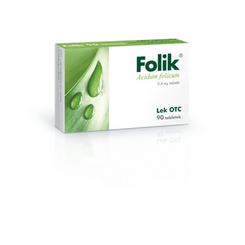 Folik, 0,4 mg, 90 tabletek 