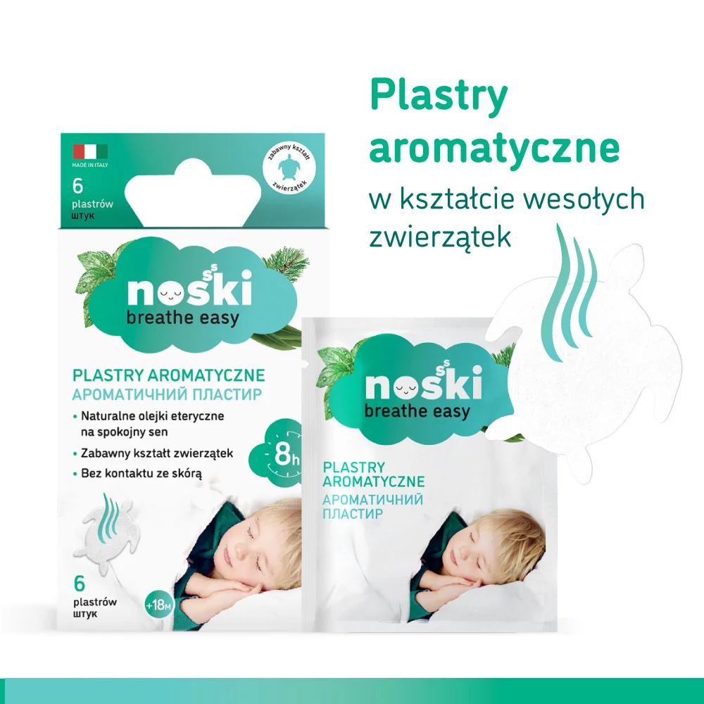 Noski plastry aromatyczne dla dzieci 18m+, 6 szt.