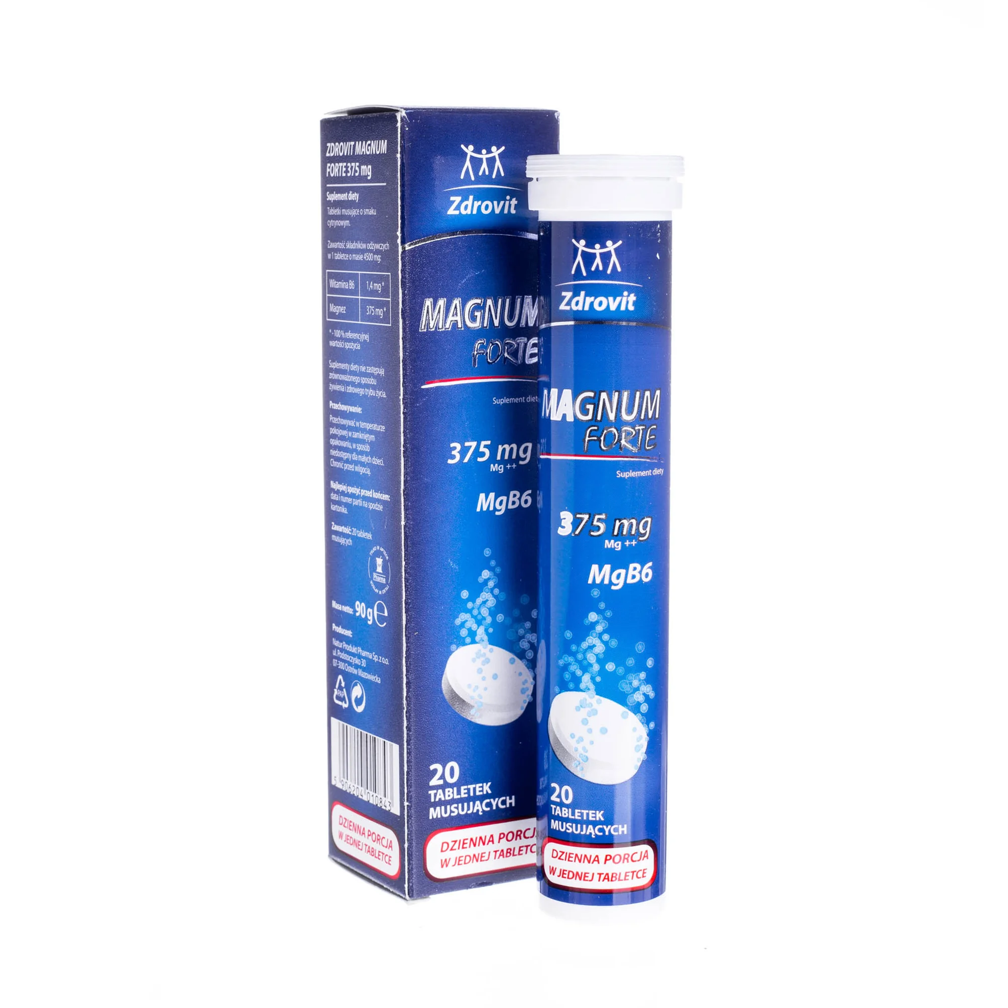 Zdrovit Magnum Forte 375 mg, 20 tabletek musujących